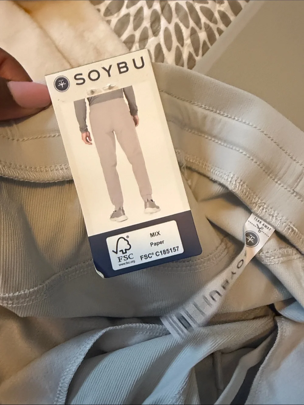 Soybu Men's Light Gray Performance Joggers